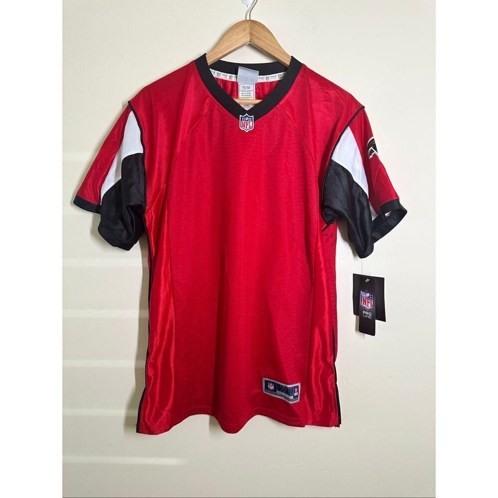 NFL Pro Line Red and Black Atlanta Falcons Blank Youth Jersey Size XL New